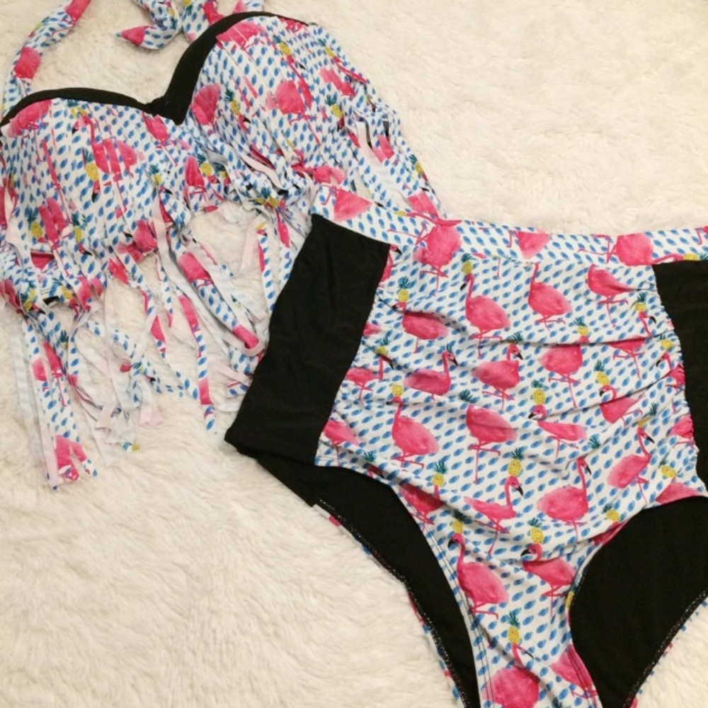 🍍Hideaway High Waisted Tankini🍍